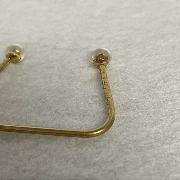 LOUIS VUITTON Wire Bracelet Gold Tone Ball Tips Fluer - Picture 14 of 15